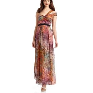 BCBGMaxAzria Long Off-Shoulder Formal Maxi Dress